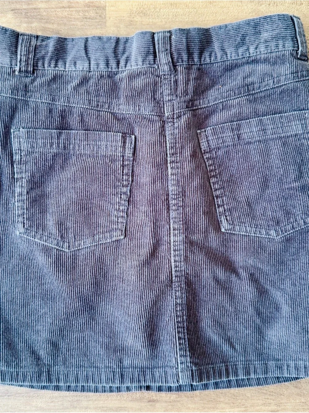 Gymboree Brown Corduroy Skirt with Rainbow Topstitch Size 10